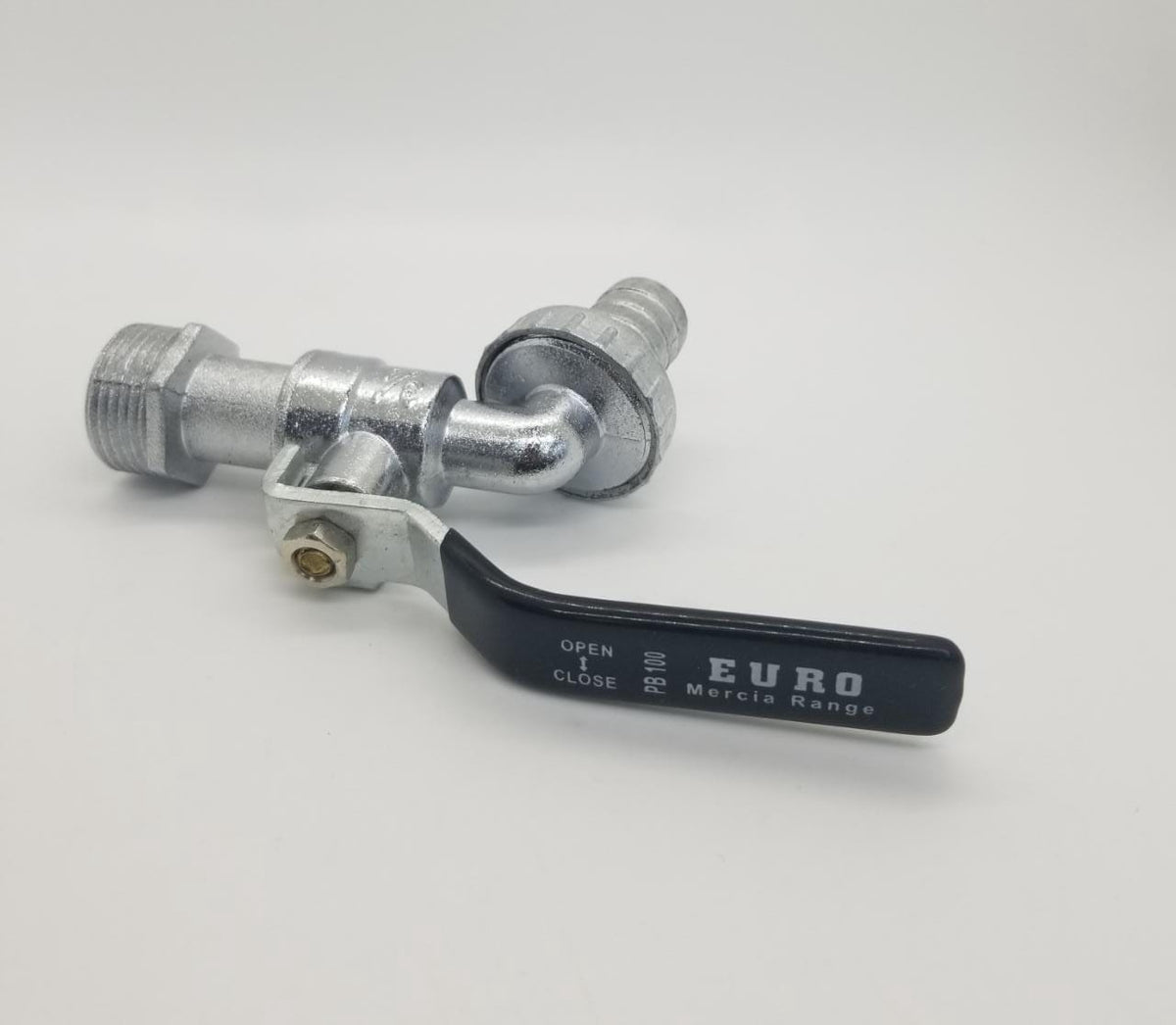 Bib Cork 3/4" Euro W/LEVER & Hose Nozzle