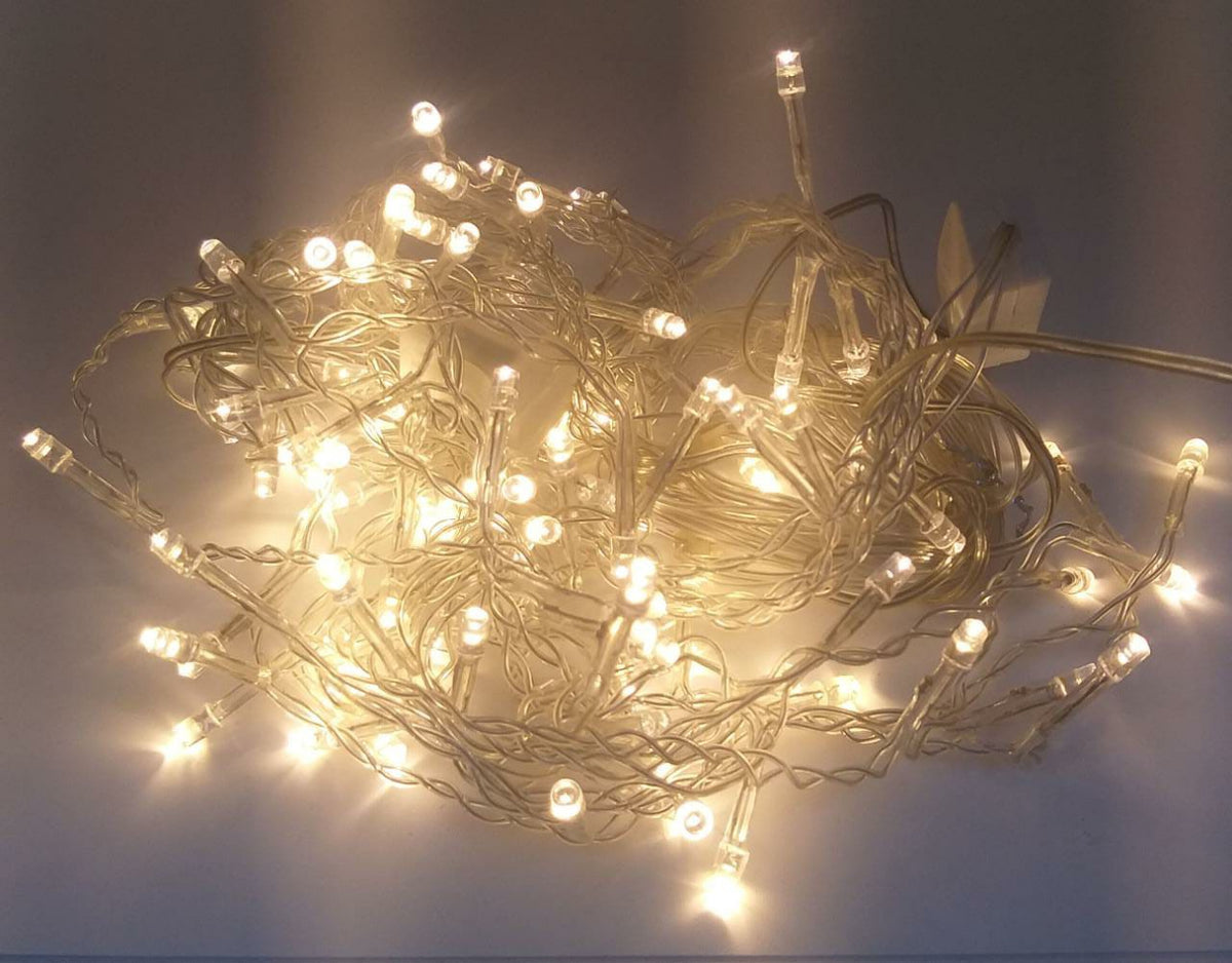 Fairy Light 100 Bulb LED Icicle 110V Flying Crane Warm White