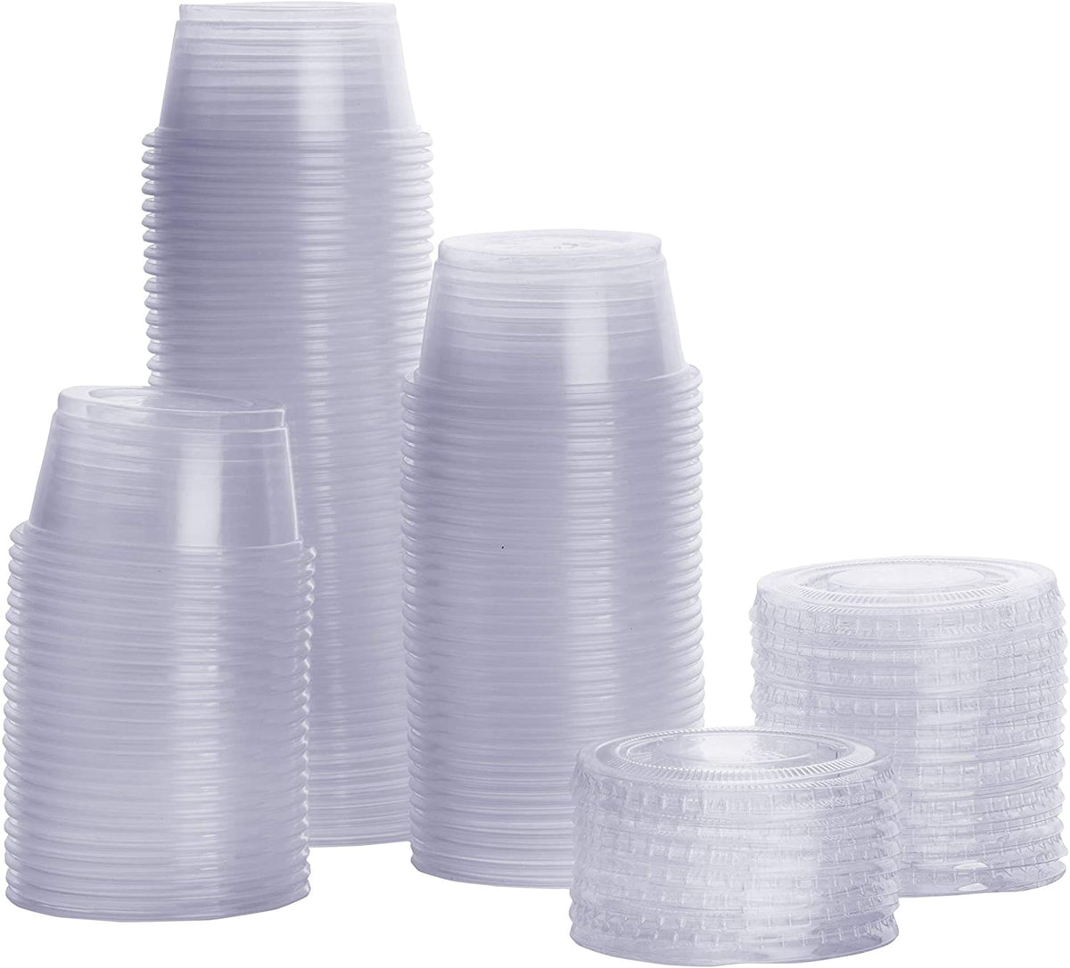 CENTRAL CAFE Food Tasting / Sample Cups with Lid 2OZ 50PCS Pack 40081