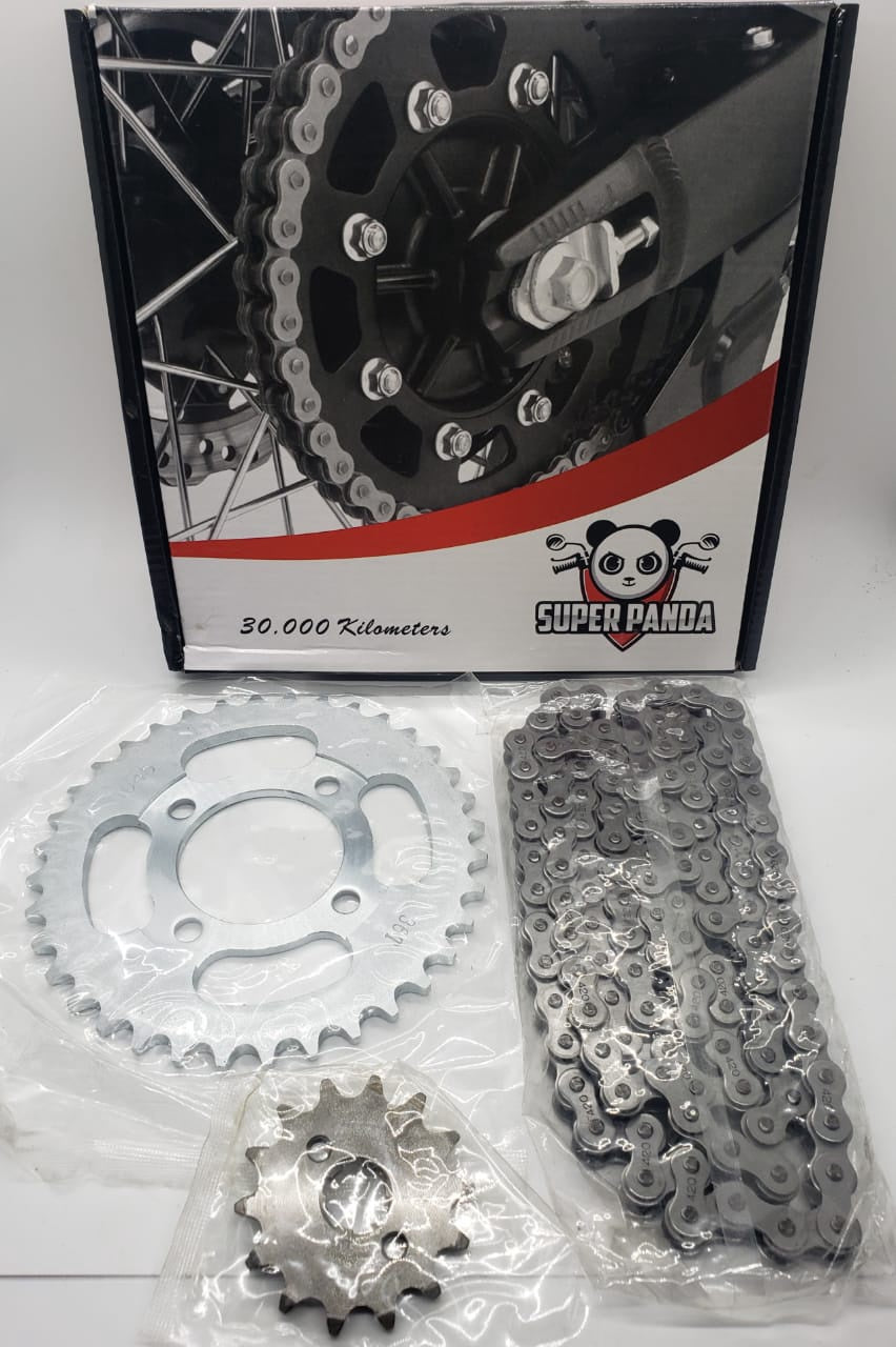 M/CYCLE SPROCKET/CHAIN Set Jialing 110 36T 14T 420 120L Super Panda