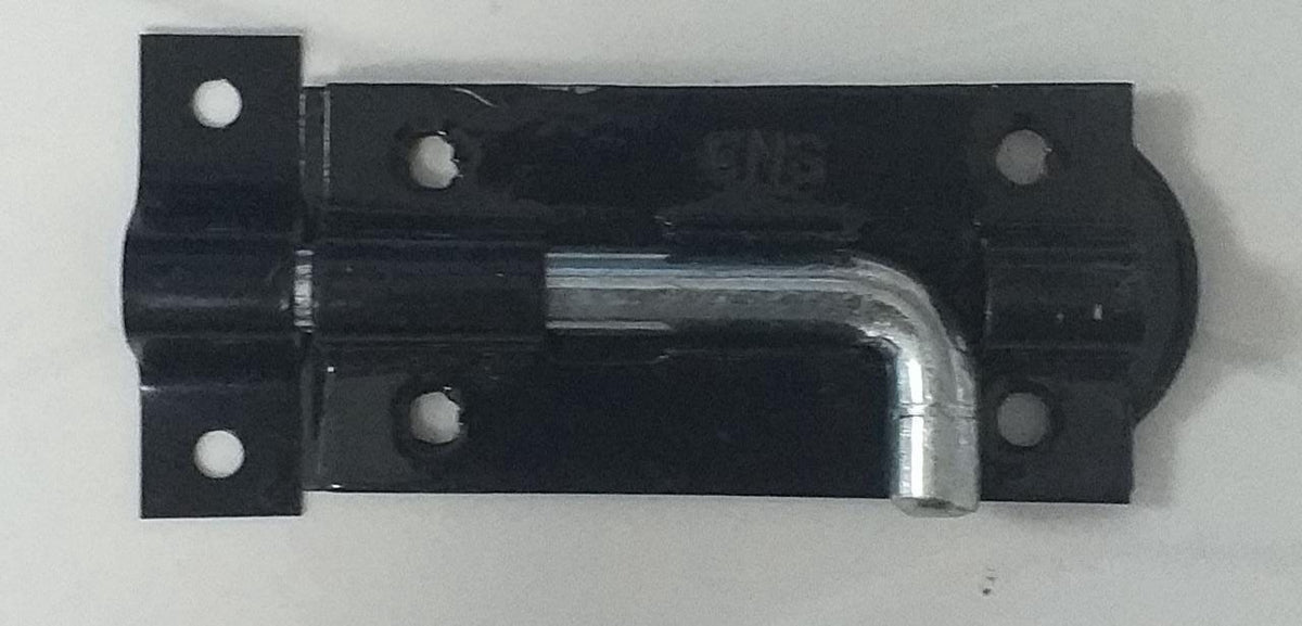 Tower Bolt 3" Imported Black Flat Head