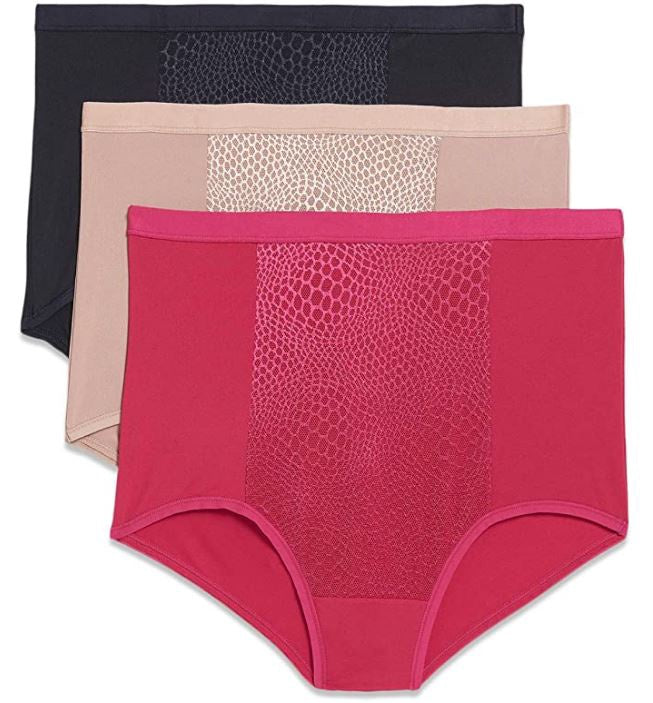 Women Underwear Warner's Brief Tummy Smoothing 3PACK