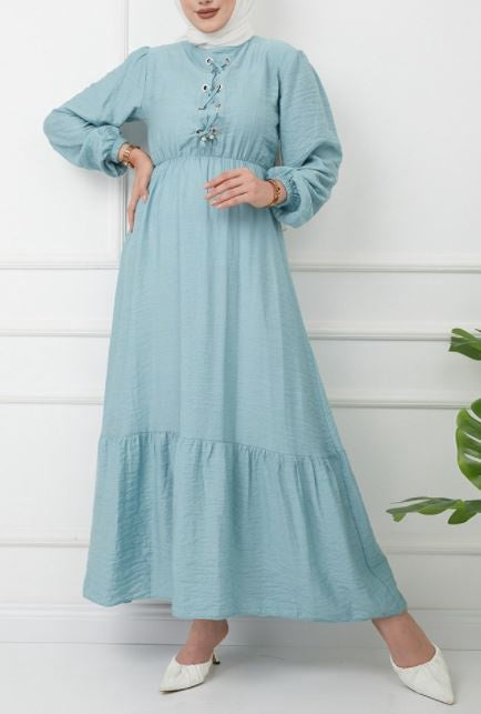 Dress Lace Tie Lilac / Mint / Blue