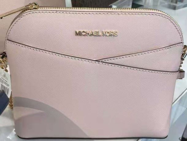 MICHAEL KORS Bag Crossbody Dome Red / Blush Leather Gold