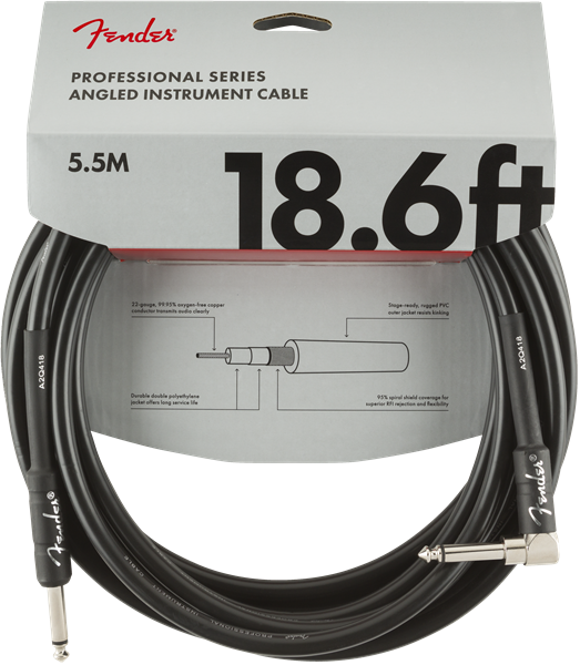 FENDER Lead 1 1/4" Male Mono to 1 1/4" Male Mono 18.6FT Cable 0990820019 Guitar
