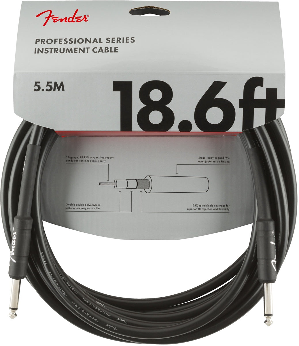FENDER Lead 1 1/4" Male Mono to 1 1/4" Male Mono 18.6FT Cable 0990820020 Guitar