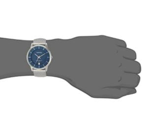 ARMITRON Watch Men's Date Function Mesh Bracelet Blue