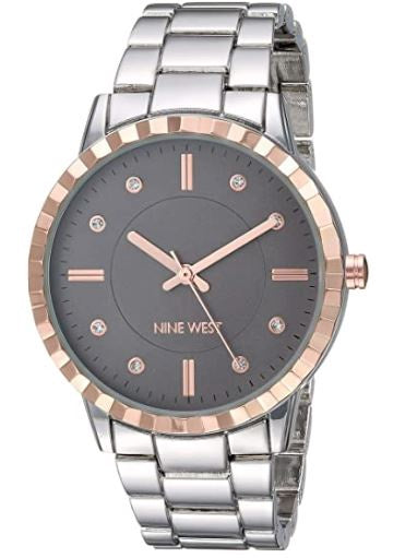 NINE WEST Watch Women Crystal Accented Bracelet 2283TPRT