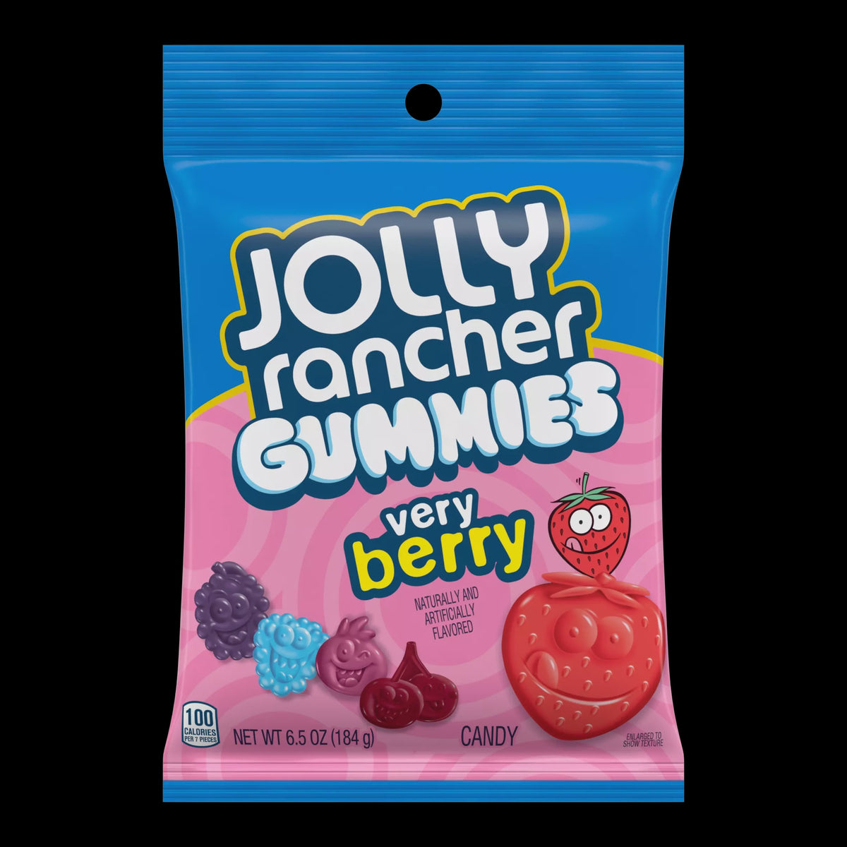 HERSHEY'S Jolly Rancher Gummies Very Berry Candy 6.5OZ 184G