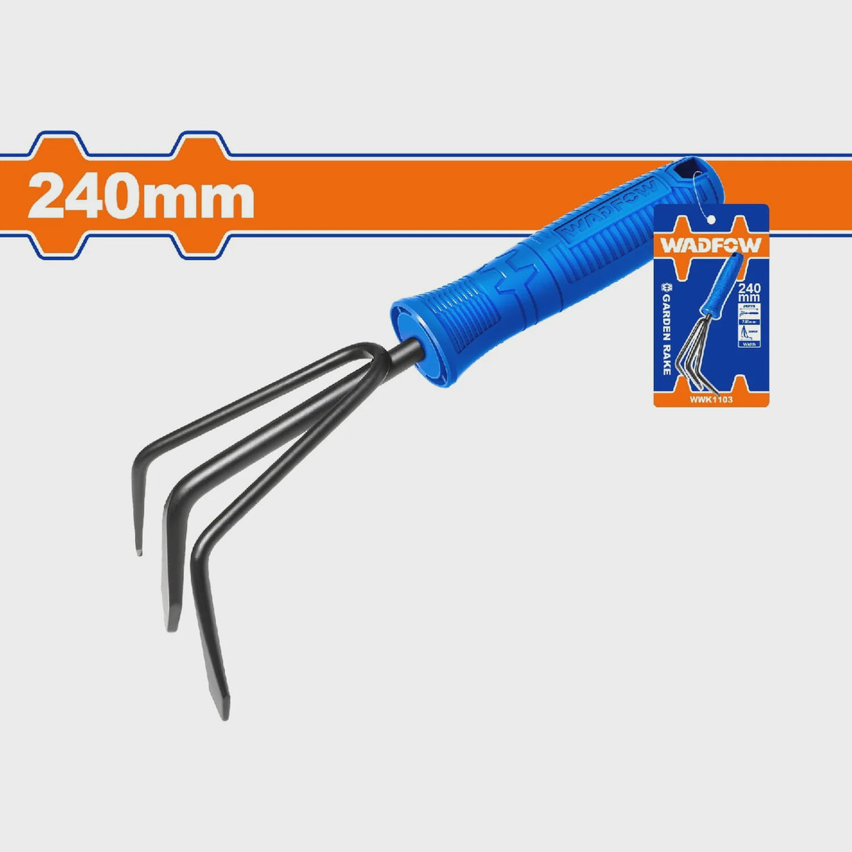 WADFOW Rake Metal Mini Garden WWK1103 240MM