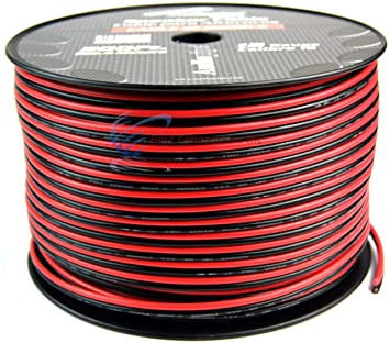 AUDIO PIPE Speaker Wire 12G Cable 12-500 Blk Black and Red 500FT Sold Per Roll