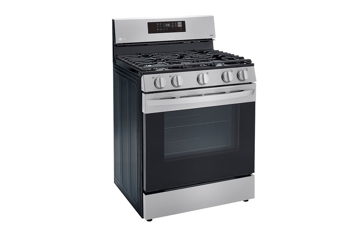 LG Stove 5 Burner 30" LRGL5823S with Air Fryer Smart WIFI Fan Convection Easy Clean with PLATE-GRIDDLE