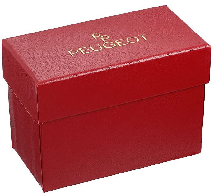 PEUGEOT Watch Women's 14K Gold Plated Suede Strap Brown