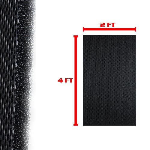 NIPPON AMERICA Speaker Grill 2X4' GR-2400SP 1.2MM with Sponge Black Finish Na