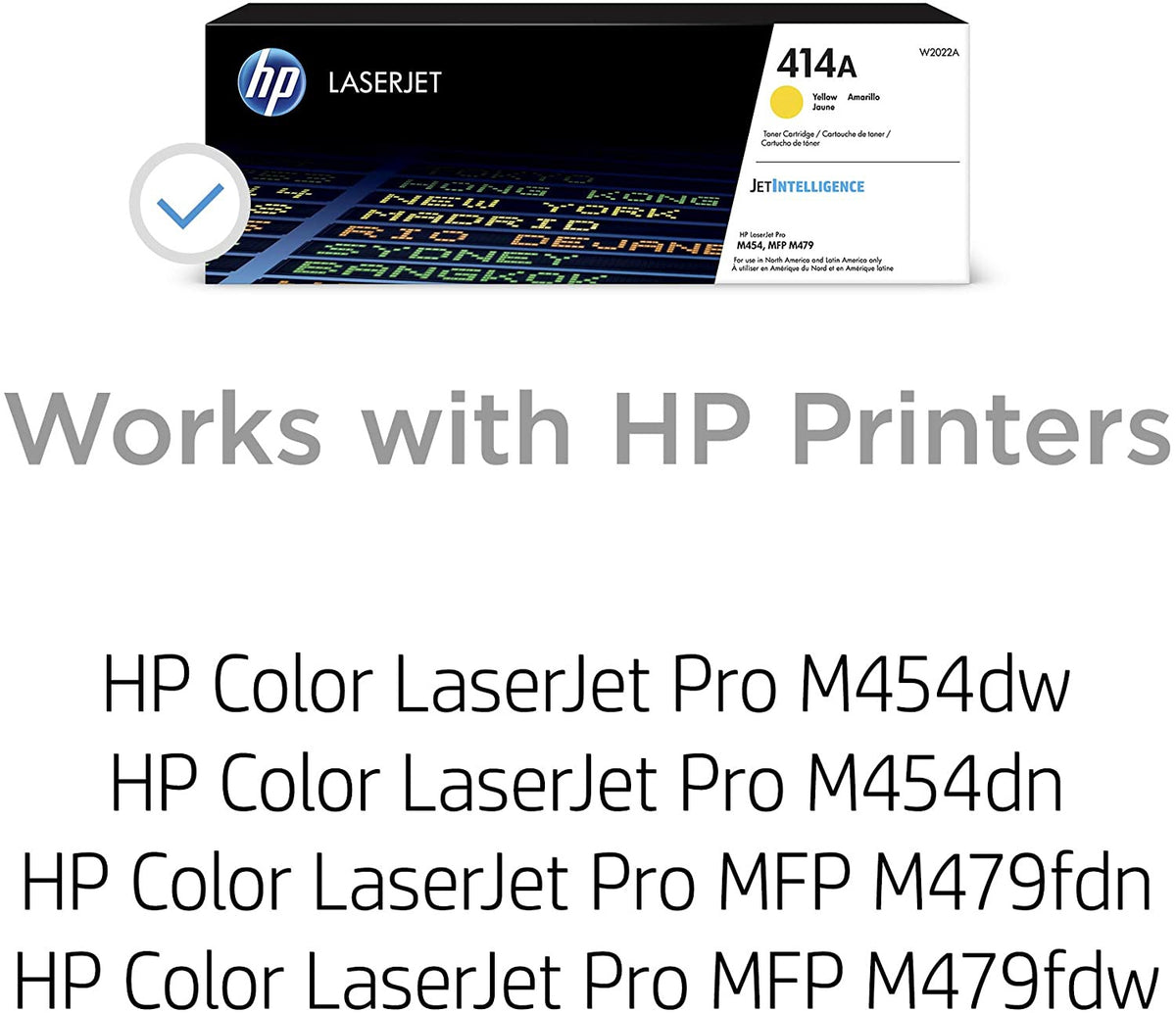 HP Computer Printer Toner 414A Yellow W2020A