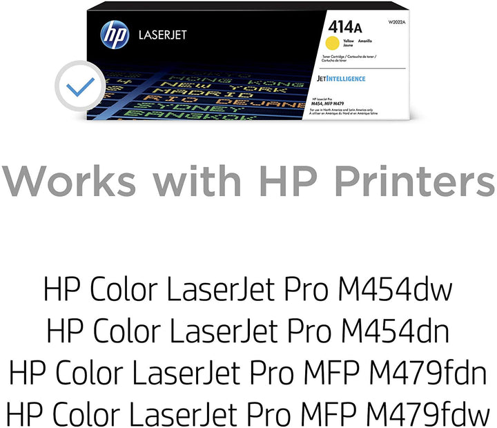 HP Computer Printer Toner 414A Yellow W2020A