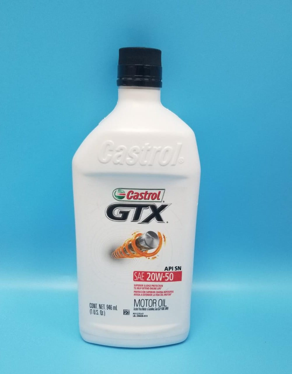 CASTROL Oil Gtx Sae 20W50 1 Qts.