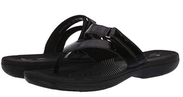 CLARKS Footwear Women's Brinkley Marin FLIP-FLOP Black