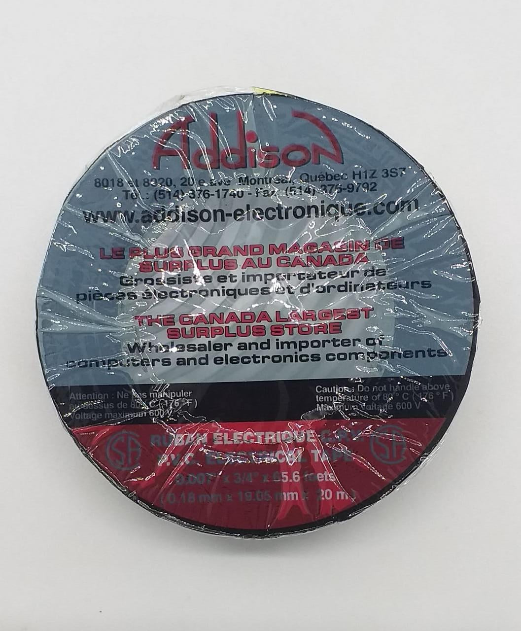 ADDISON Tape Insulation 20M Dtools/ BLK/COL