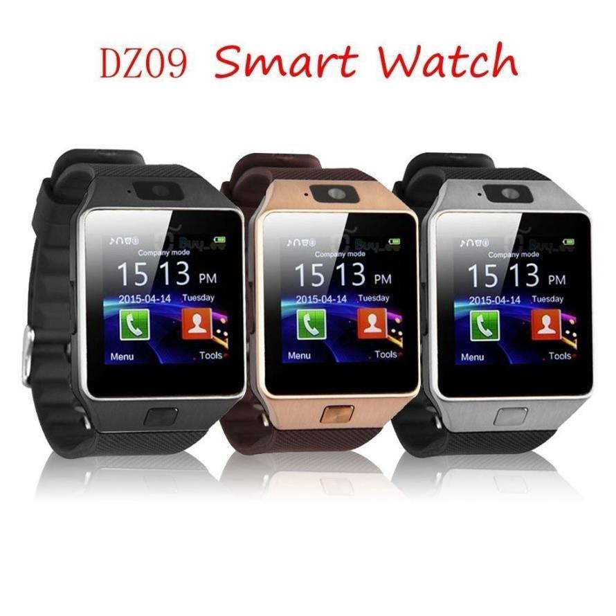 GENERIC Watch Smart Square Face Leather Band Centre Button