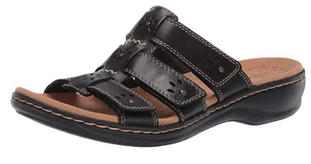 CLARKS Footwear Women's Leisa Spring Slide Sandal Black
