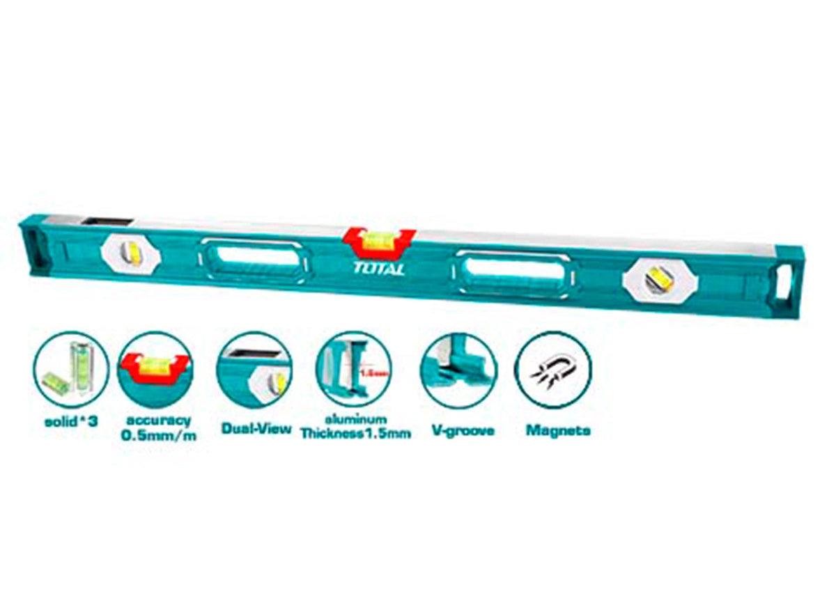 TOTAL Level 100CM TMT210056 Spirit Level (with Powerful Magnets)