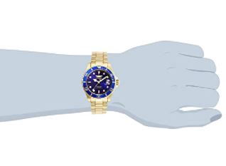 INVICTA Watch Men Pro Diver Quartz Stainless Steel Strap Blue Dial
