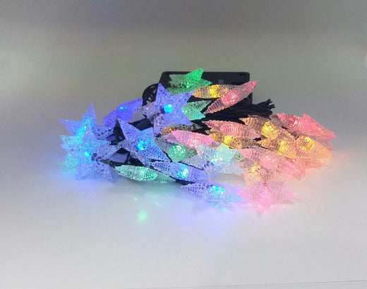 Fairy Light Solar LED 30LED Pentagram Multicolor