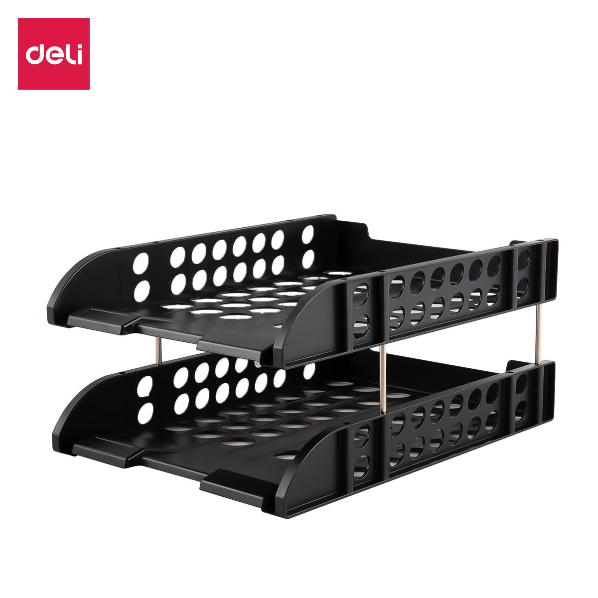 DELI Stationery File Tray 9216 2-TIER Black
