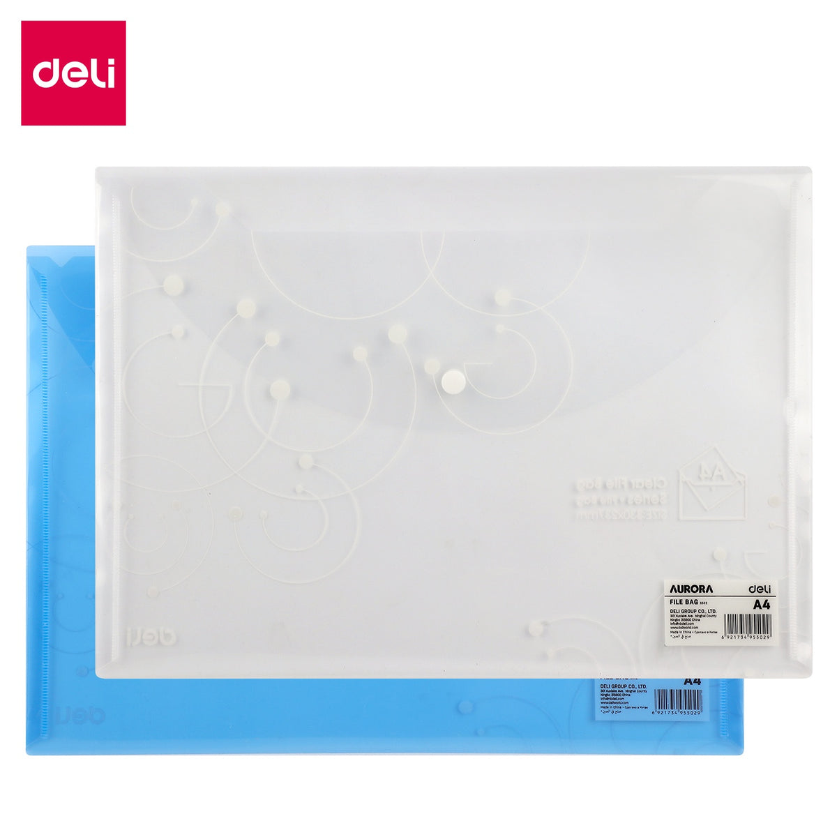 DELI Stationery File Bag 5502 A4 330MM X 237MM