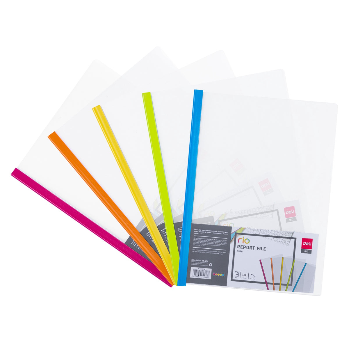 DELI Stationery Report File 5538 A4 10PCS Pack