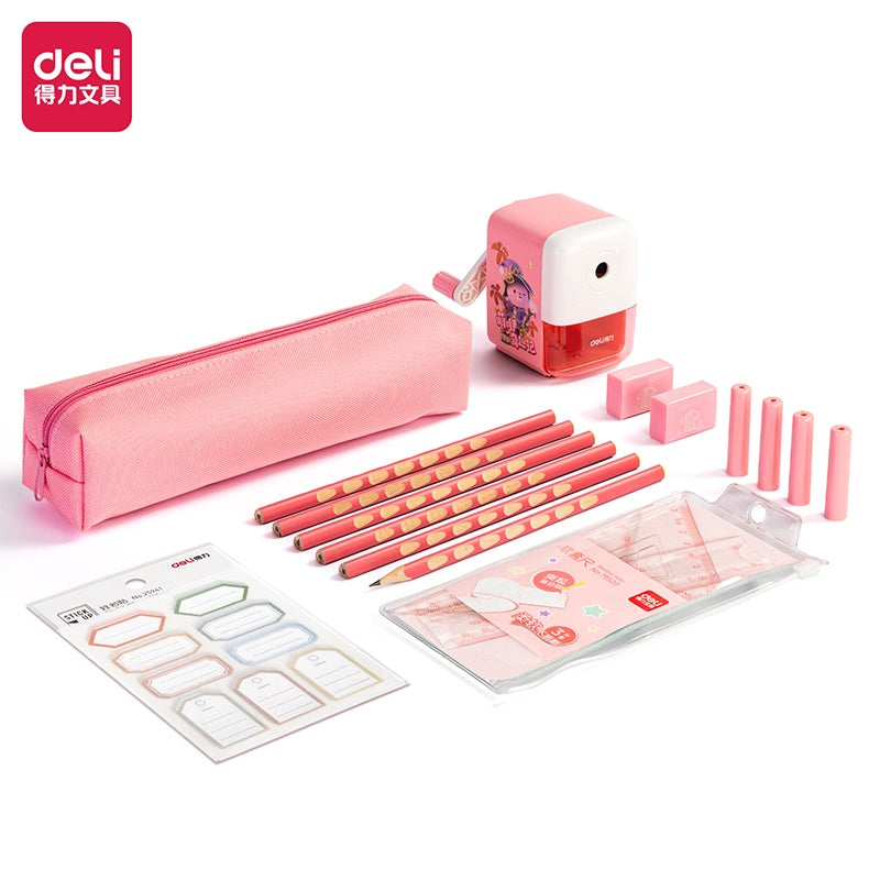 DELI Stationery Set VG53 Pink Box