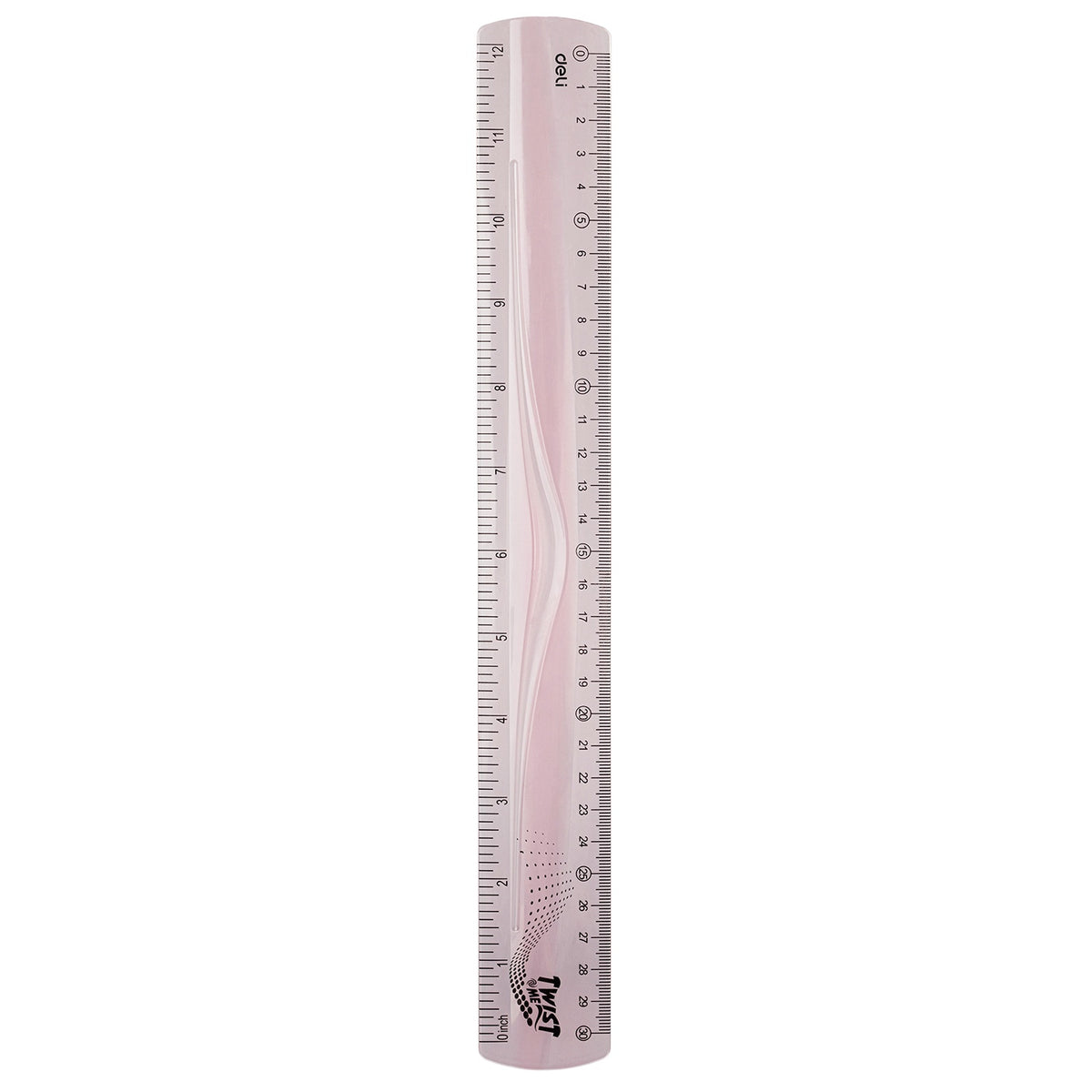 DELI Stationery Ruler H21 Ultra Flexible 12" Sold Each