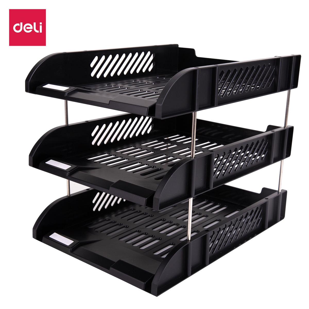 DELI Stationery File Tray 9217 3-TIER Black
