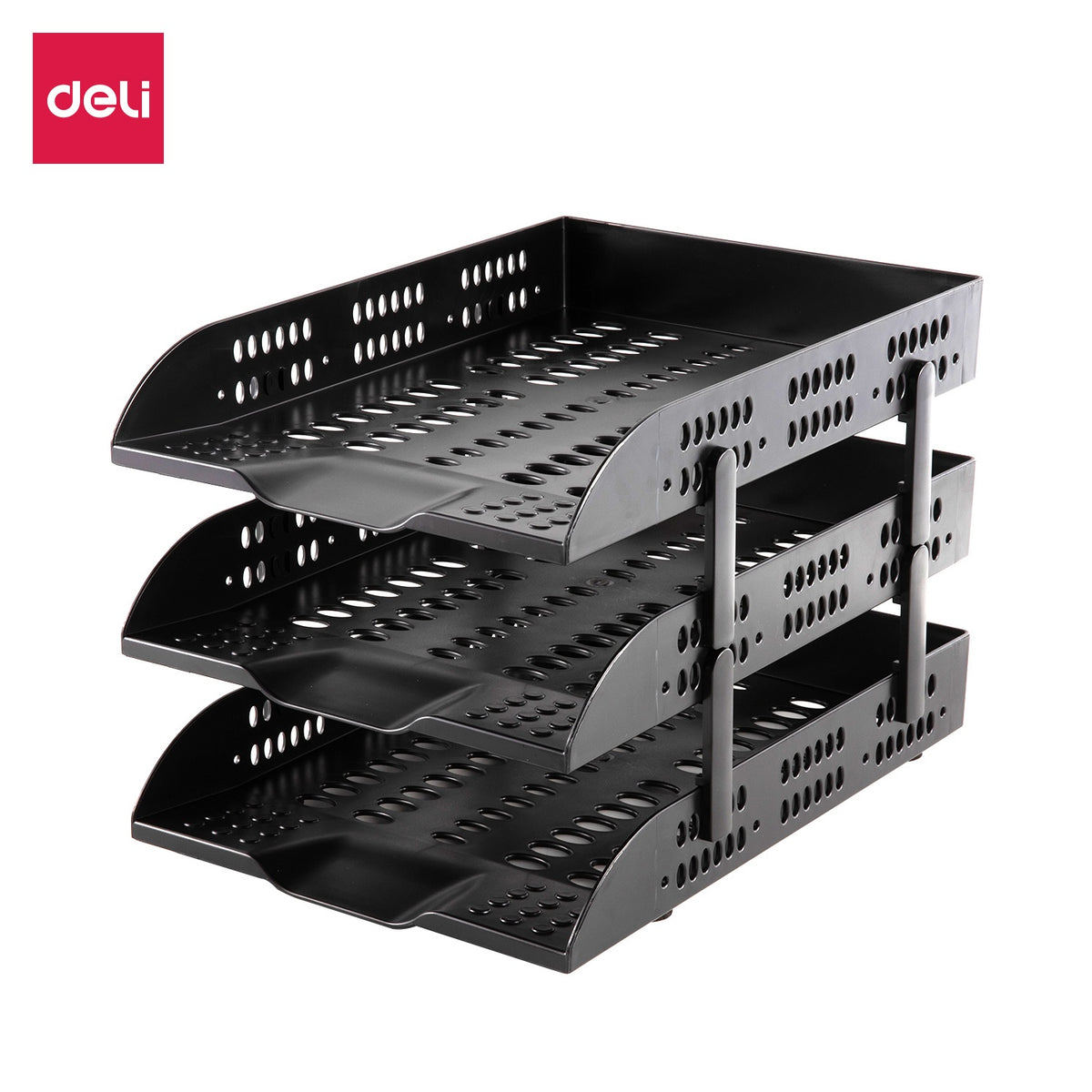 DELI Stationery File Tray 9215 3-TIER Black