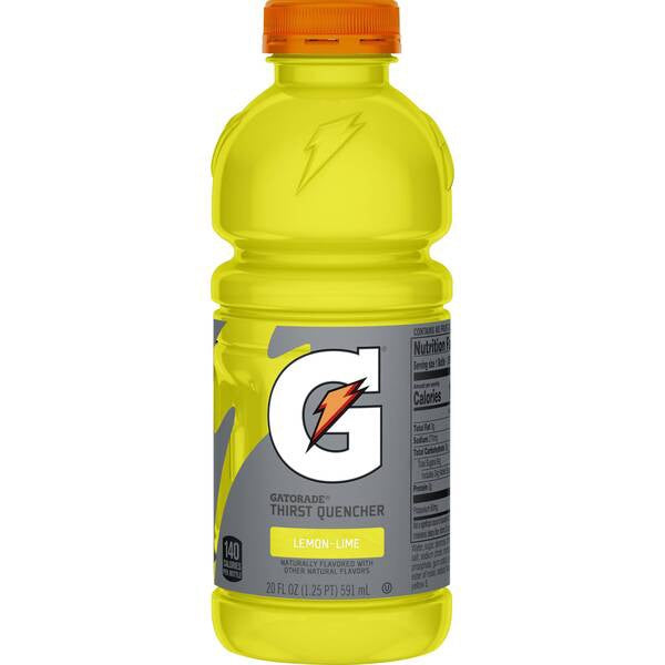 DDL Gatorade Lemon Lime 20FL OZ 591ML