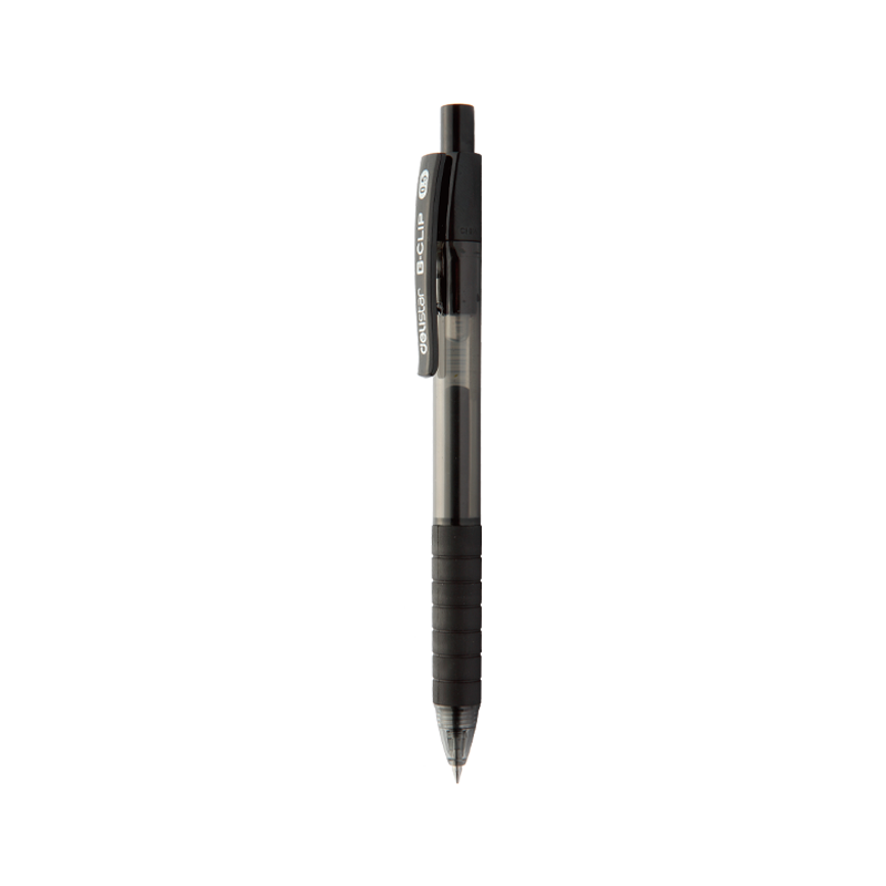 DELI Stationery Pen S06 Line Flow Roller 0.5MM Gel Black Sold Each