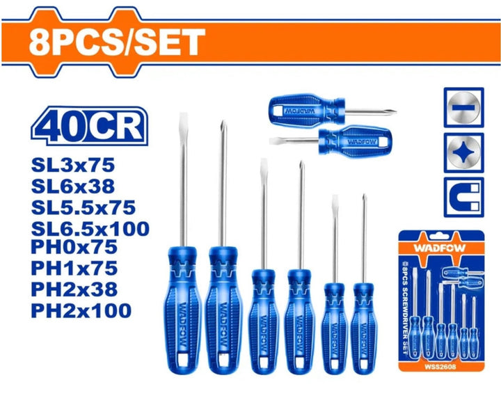 WADFOW Screwdriver Set 8PCS WSS2408