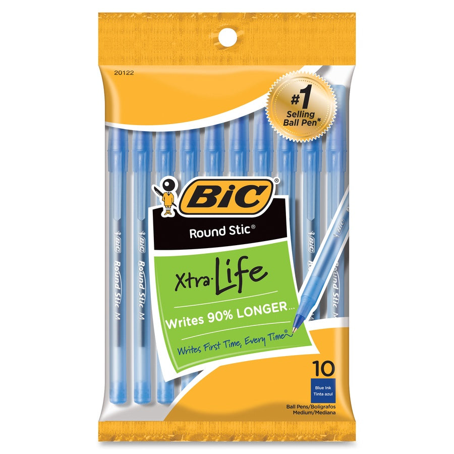 BIC Stationery Pen Xtra Life Blue / Black 10PCS Pack