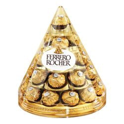 FERRERO ROCHER Fine Hazelnut Milk Chocolate Cone Clear Pack 350G