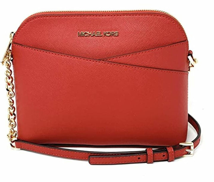 MICHAEL KORS Bag Crossbody Dome Red / Blush Leather Gold