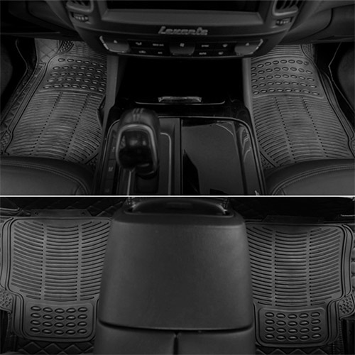 CRAFTEK Car Mat Universal GUC-BY-937 4PCS Rubber Black 4-SEATERS +