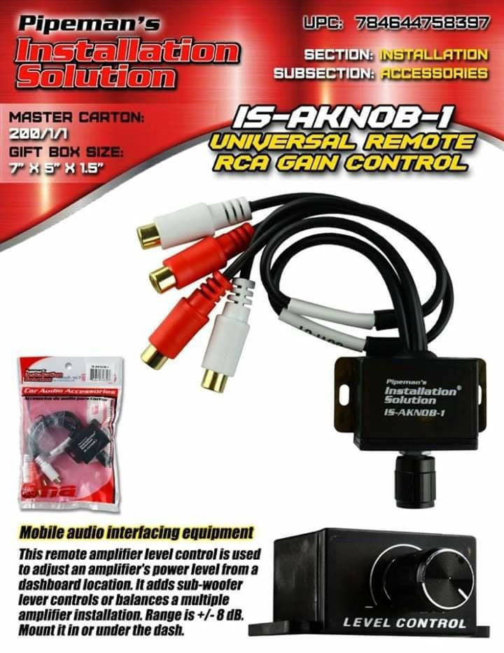 NIPPON AMERICA Amplifier Remote Bass Knob IS-AKNOB-1