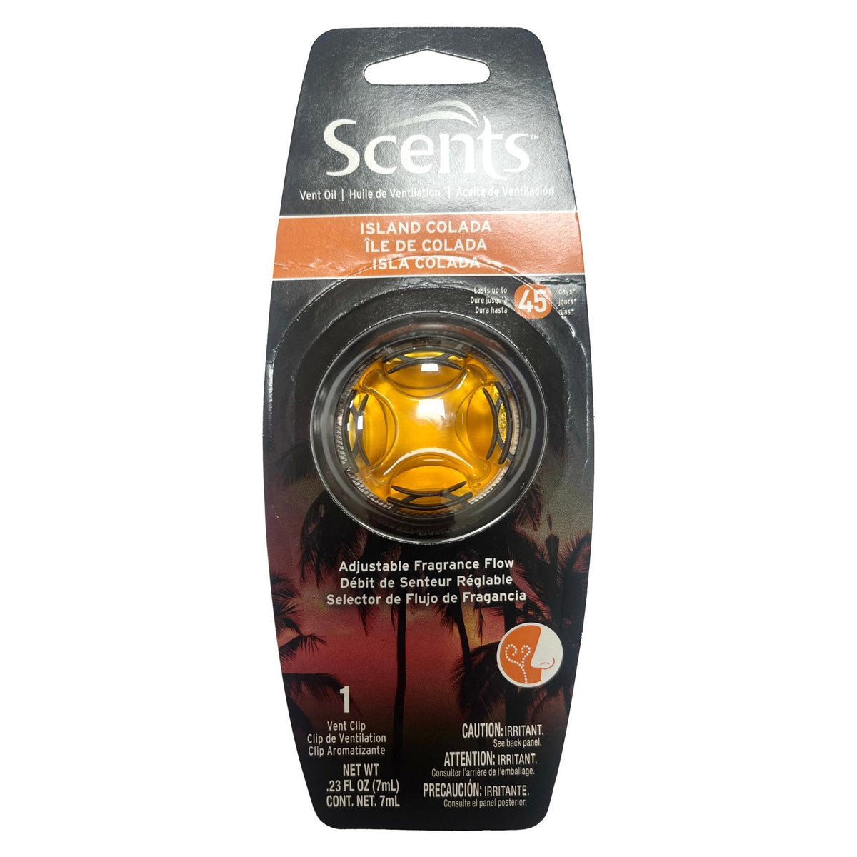 Car Air Freshener Scents Vent Oil Island Colada VNTFR-44 7ML .23FL OZ