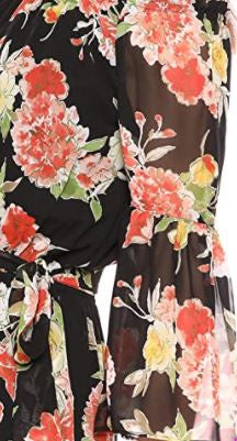 NINE WEST Dress Floral Multi Orange 4
