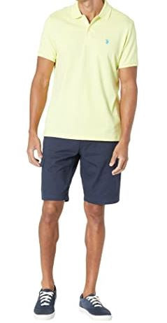 US POLO ASSN. Men Shirt Polo Us Polo Yellow Lili