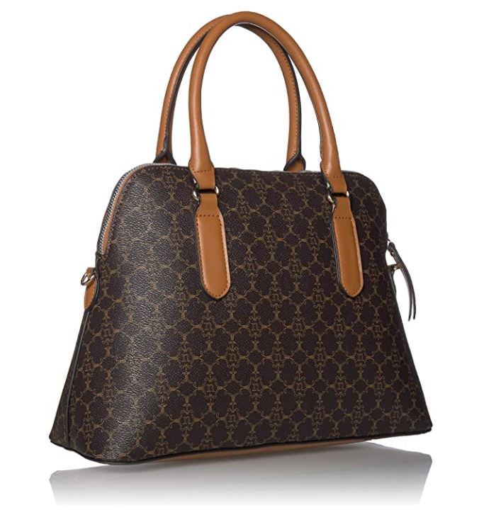 NANETTE LEPORE Bag Logo Dome Satchel 28715640 CHOCOLATE/VACHETTA
