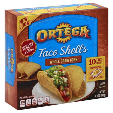 ORTEGA Taco Shell Whole Grain Corn 4.9OZ 140G