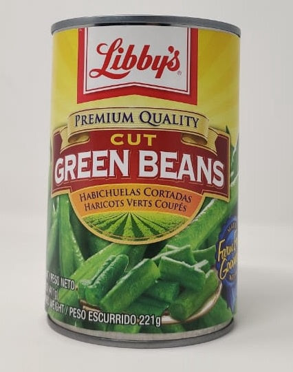LIBBY'S Cut Green Beans 14.5OZ 411G