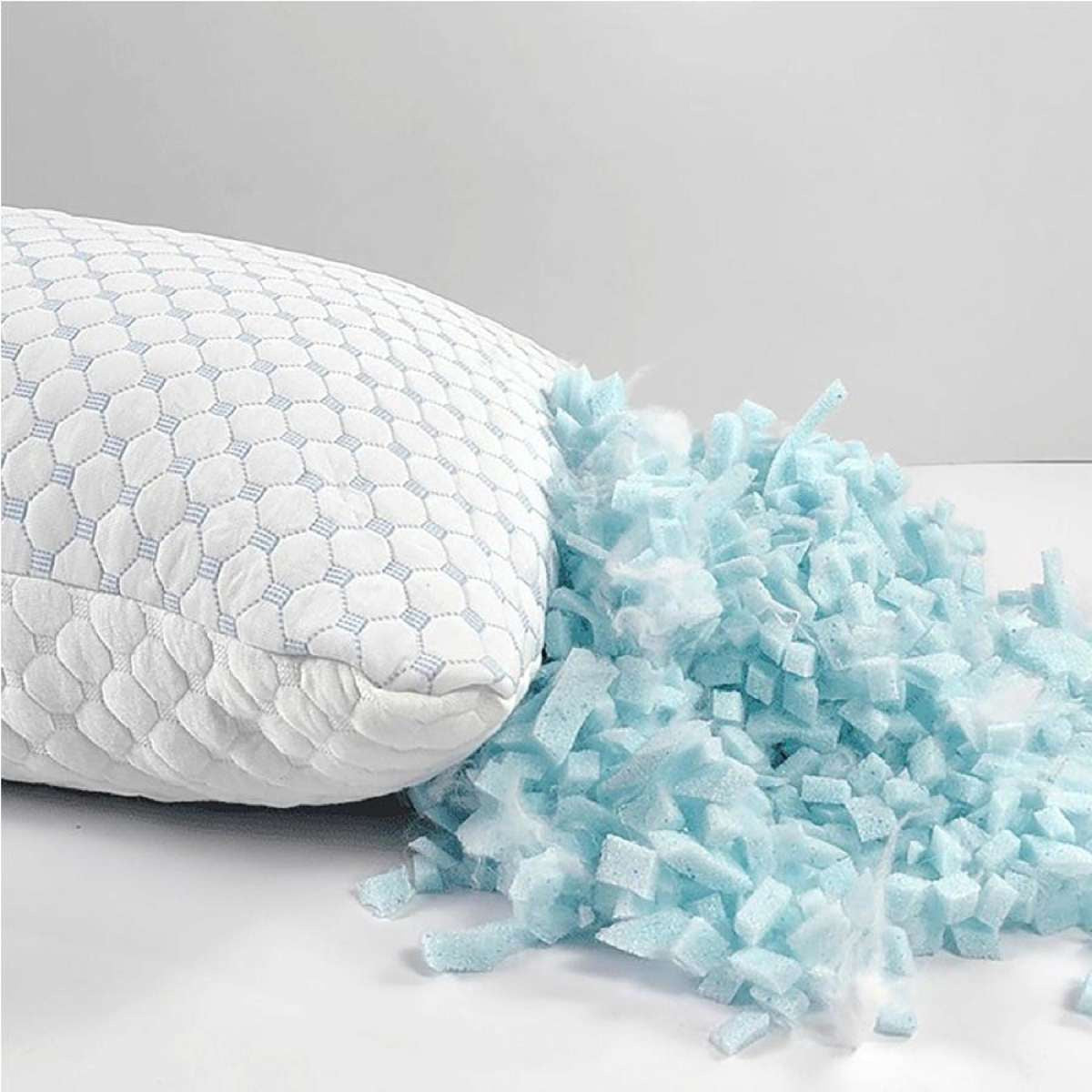 LUCKY HOME Pillow Queen Cooling Shredded Memory Foam CDP-37-N45 20X30"